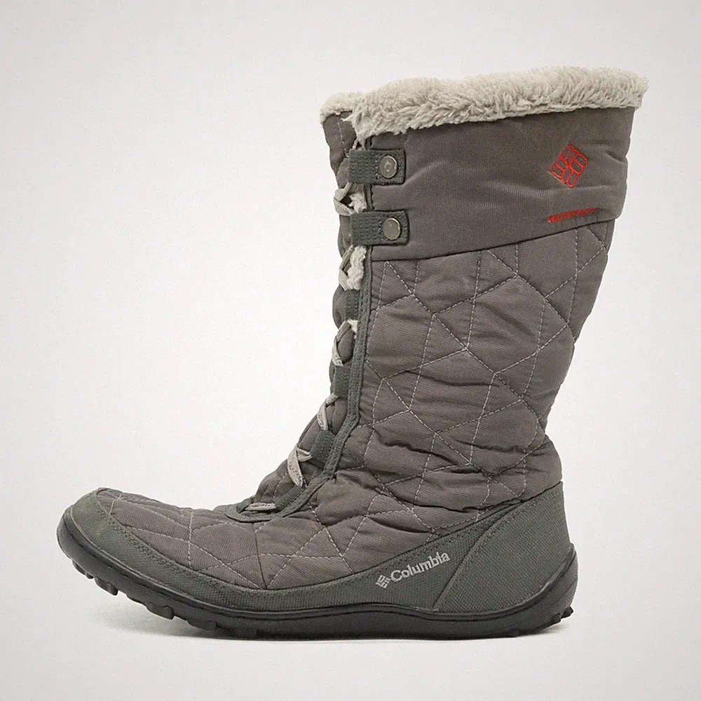 Columbia Damen BL1585-051 Stiefel Grau Textil Waterproof Winterstiefel EU 38