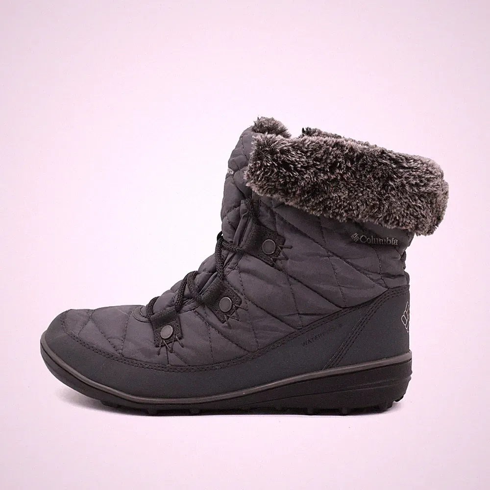 Columbia Damen BL1652-052 Stiefel Schwarz Grau Omni-Grip Winterstiefel EU 38,5