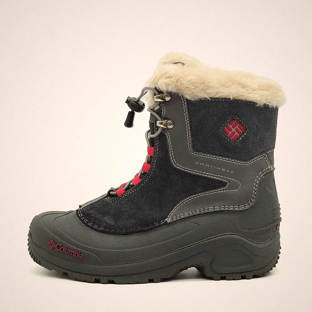 Columbia Damen BY1291-022 Stiefel Schwarz, Grau, Outdoor Winterstiefel EU 37.5