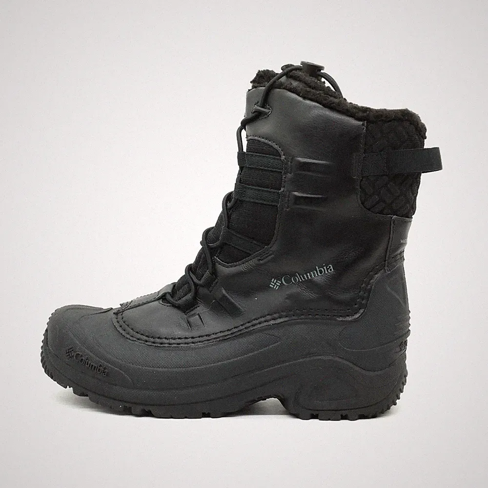 Columbia Damen BY4430-010 Stiefel Schwarz Leder/Textil Boots Winterstiefel EU 39