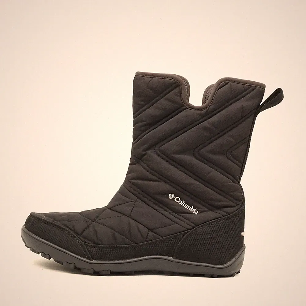 Columbia Damen BY5948-010 Stiefel Schwarz Textil Omni-Grip Winterstiefel EU 38