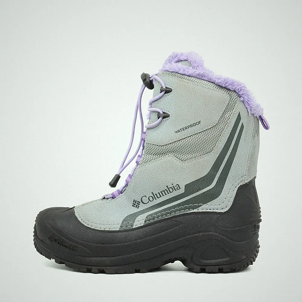 Columbia Damen BY5954-036 Stiefel Grau/Lila Synthetik Winter Winterstiefel EU 39