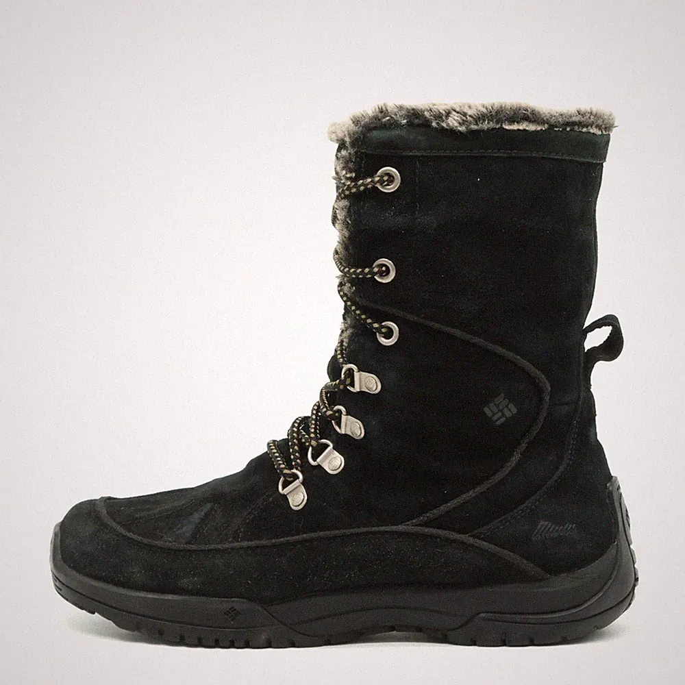 Columbia Damen Lavela II Stiefel Schwarz Wildleder Mittel Winterstiefel EU 39