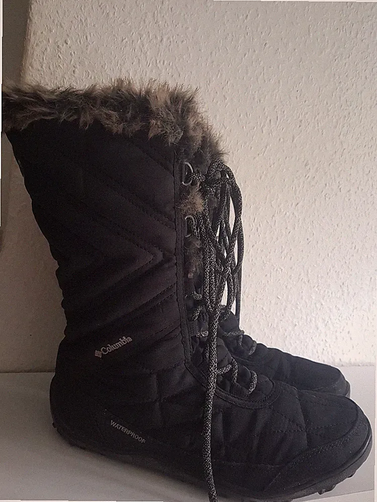 Columbia Damen Schuhe Waterproof Schwarz Grösse 39.5 Gefüttert