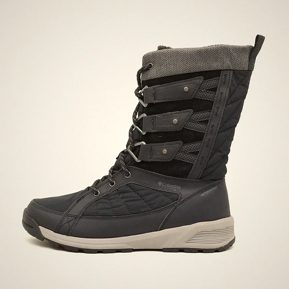 Columbia Damen YL0364-010 Stiefel Schwarz Synthetik Isoliert Schneestiefel EU 40