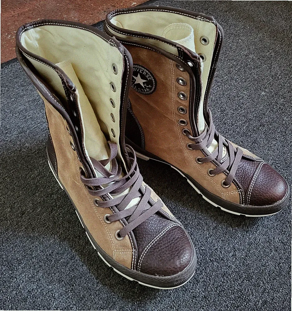 Converse All Star Chucks Stiefel Gr. 42,5 Unisex Wildleder Braun selten Rare