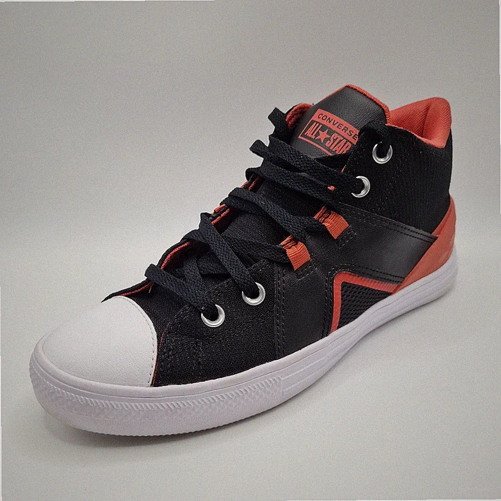 Converse Chuck Taylor All Star Flux Ultra Mid UK Größe 8 Unisex schwarz rot s...