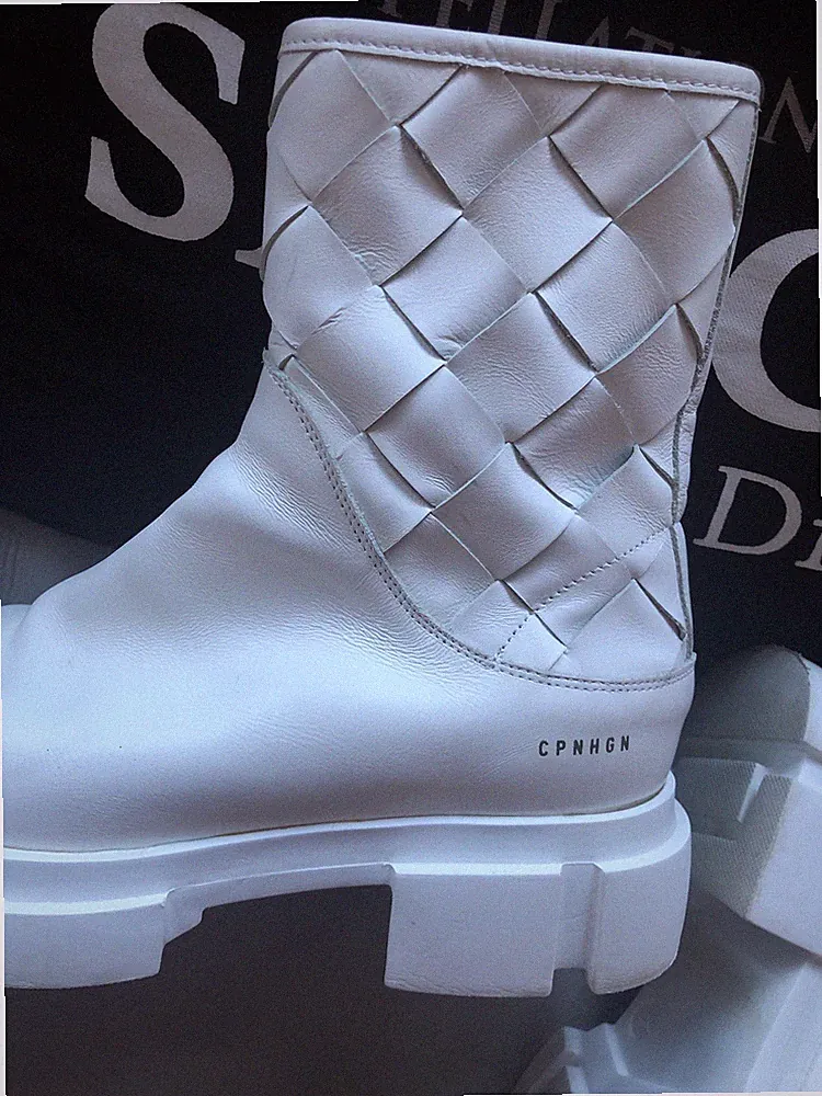 Copenhagen Stiefelette Frühling Geflochtenes Leder Gr 39 Top