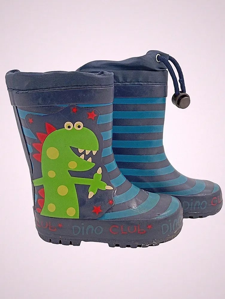 Cortina Kinder Gummistiefel Dino Club Gr. 20 Blau Dinosaurier