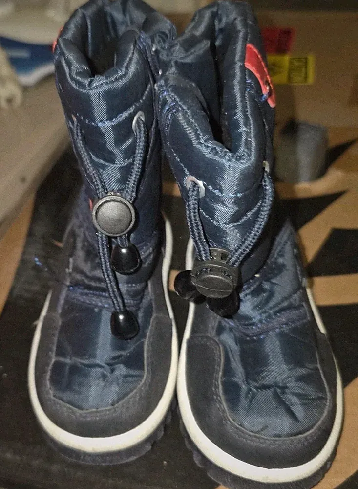Cortina Kinder Winterstiefel Schneestiefel Gr. 25 blau/rot NEU