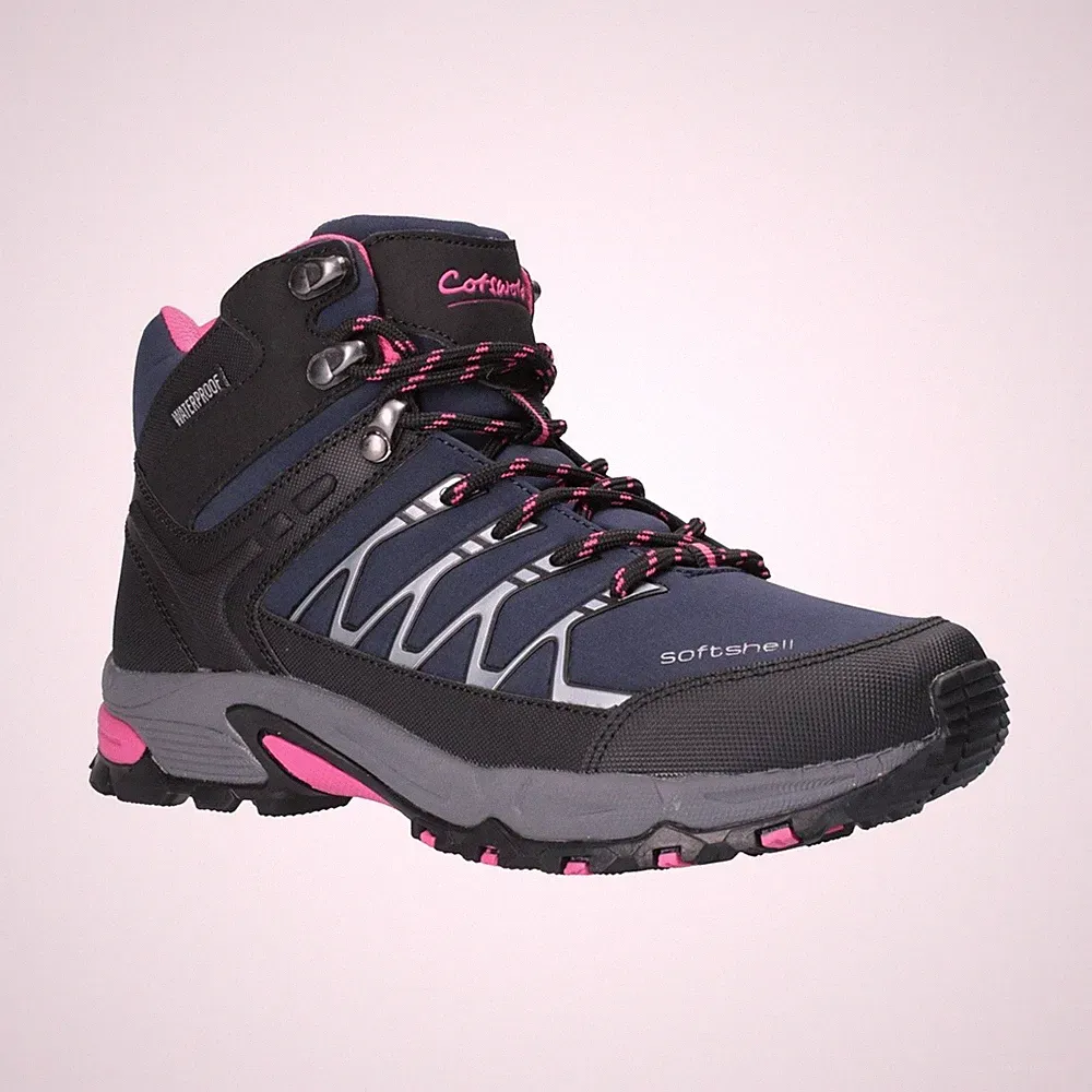 Cotswold Abbeydale Mid Navy/Black/Fuchsia Damen Wanderschuhe