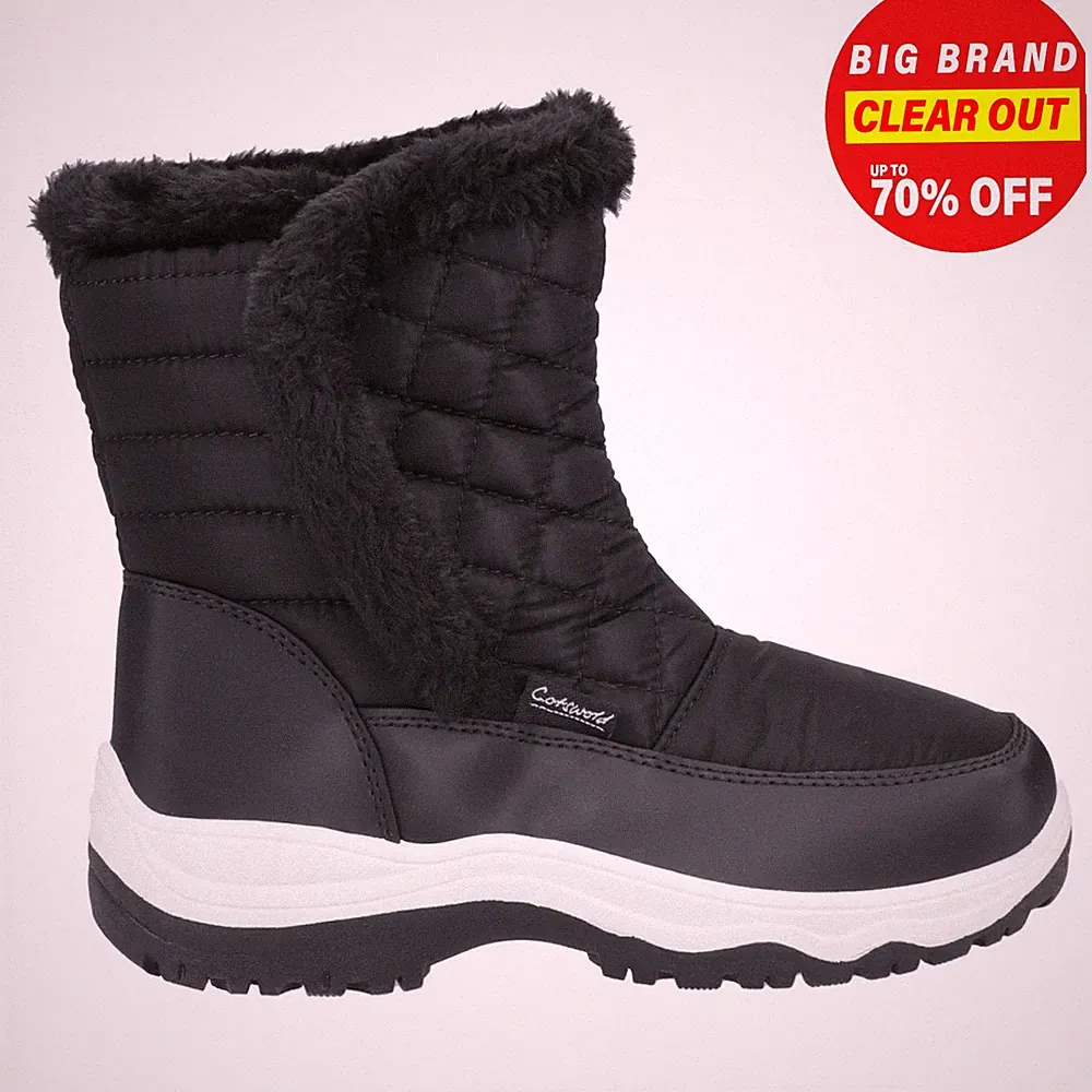 Cotswold Damen Butterrow Winter Schneestiefel Gummistiefel Schwarz