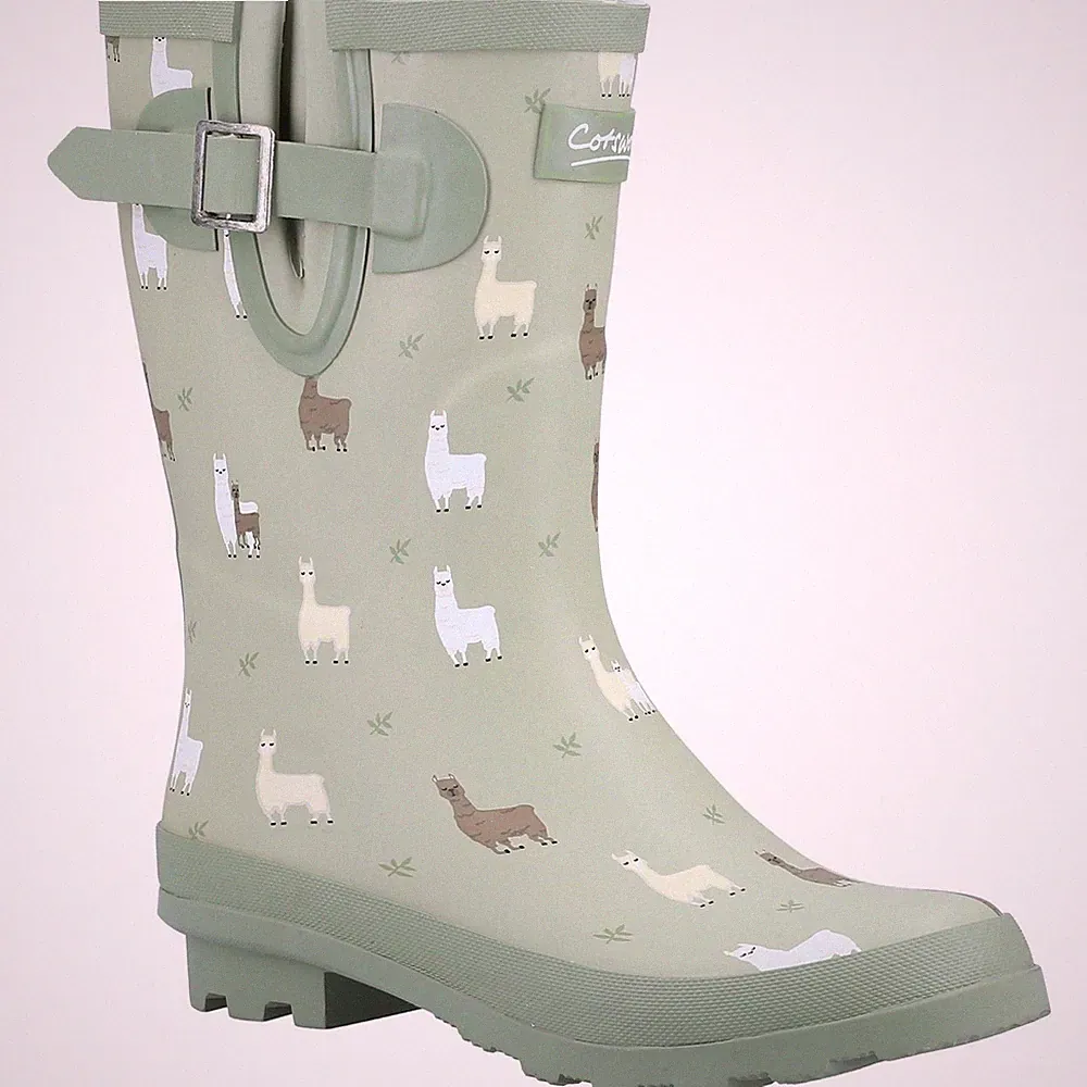 Cotswold Farmyard Mid Gummi-Alpaka-Gummistiefel