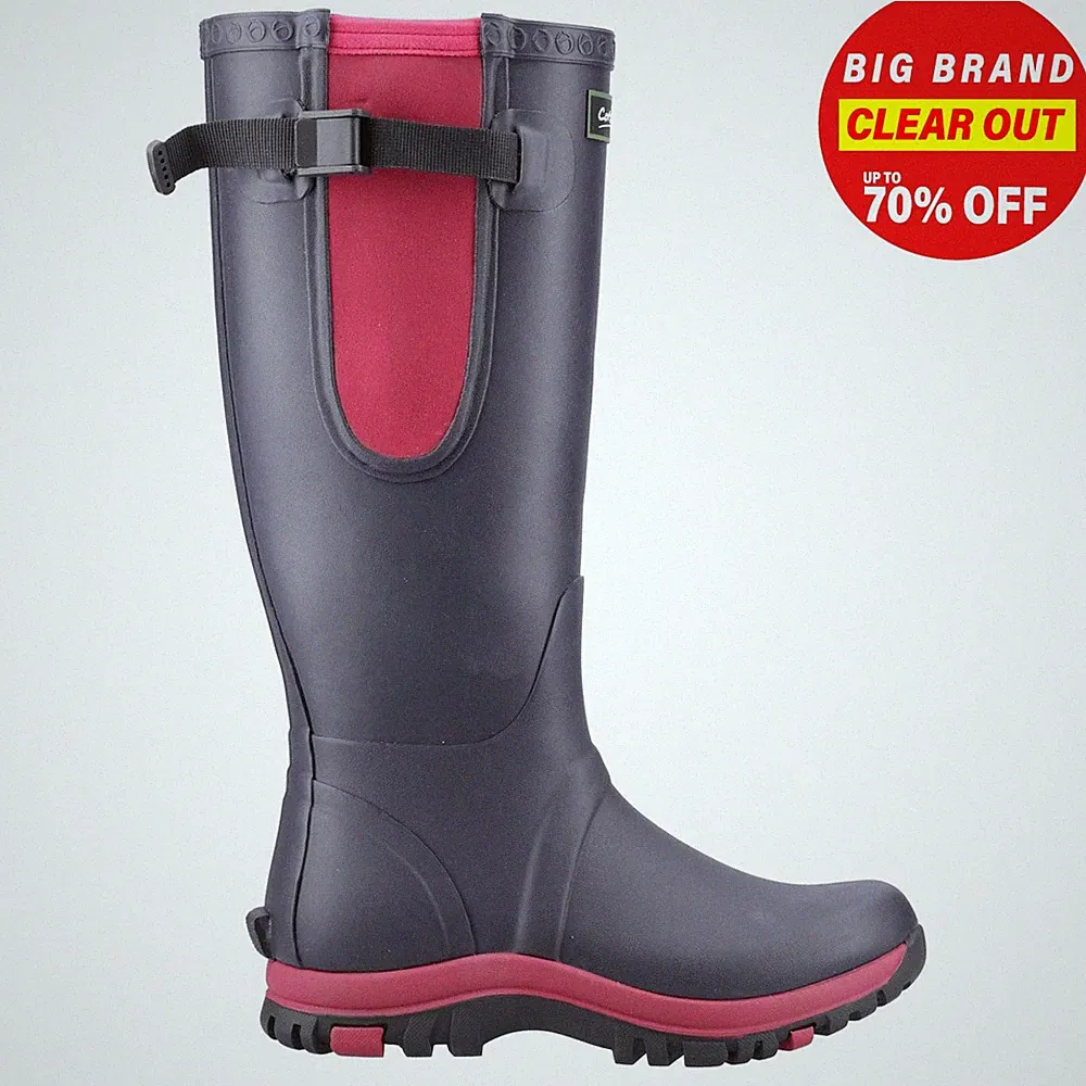 Cotswold Milton Verstellbar Damen Gummistiefel Wasserdicht Outdoor Gummistiefel