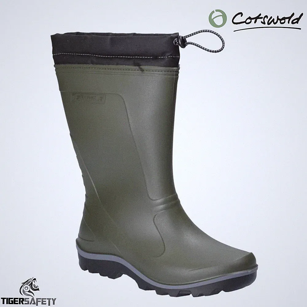 Cotswold Minchin­Hampton Grün Pelzfutter Kalt Arbeit Thermal Gummistiefel