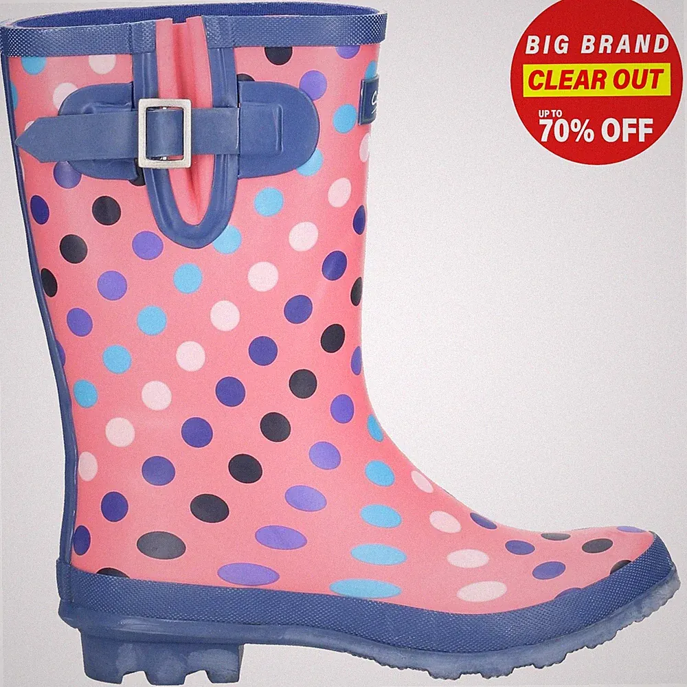 Cotswold Paxford Damen Wasserdichte Wandern Arbeit Außen Gummistiefel Pink