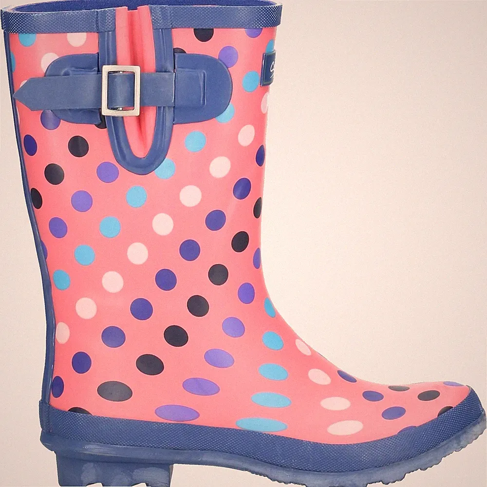 Mehrfarbige Gummistiefel Damen