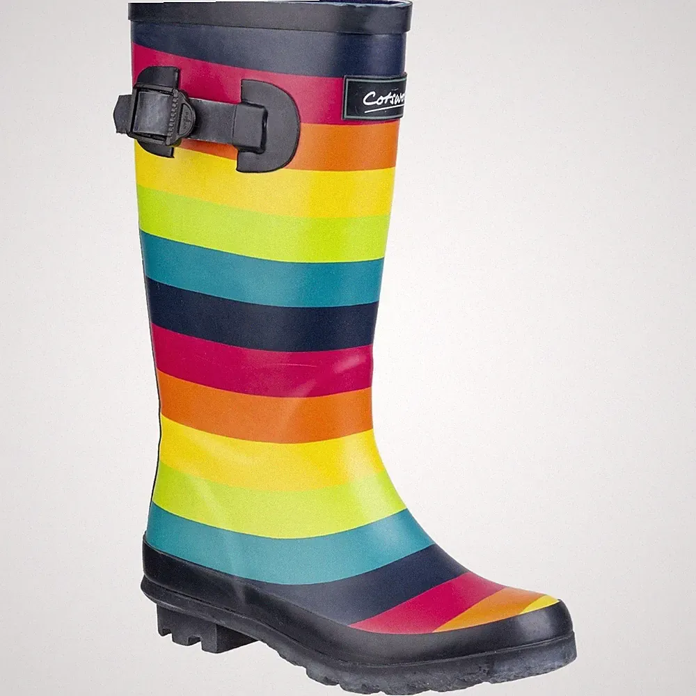 Cotswold Regenbogen Gummistiefel bunt Unisex Kinder Gummi Gummistiefel