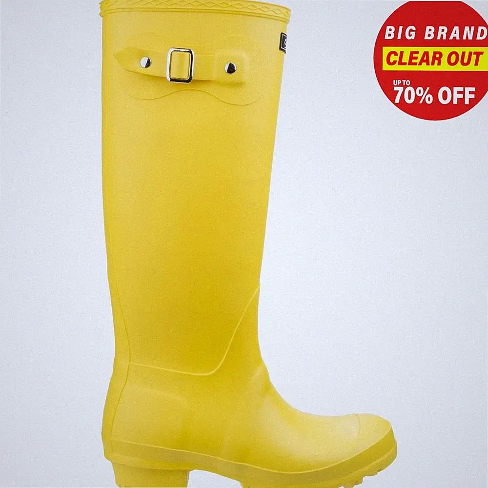 Cotswold Sandringham Damen Wasserdicht Wandern Außen Gummistiefel Gelb