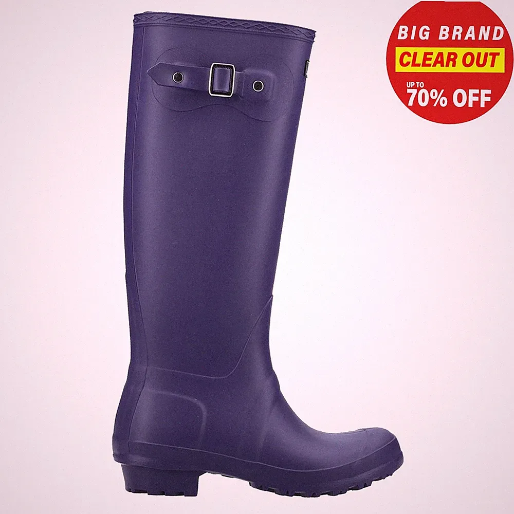 Cotswold Sandringham Damen Wasserdichte Outdoor Wandern Gummistiefel Lila