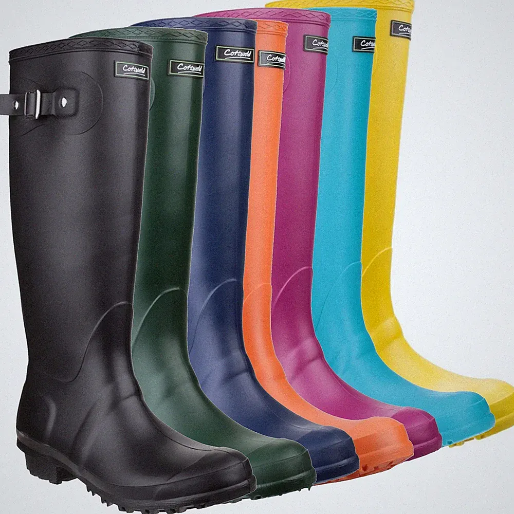Cotswold Sandringham klassische hohe Damen-Gummistiefel aus Gummi Größe 4 bis 9