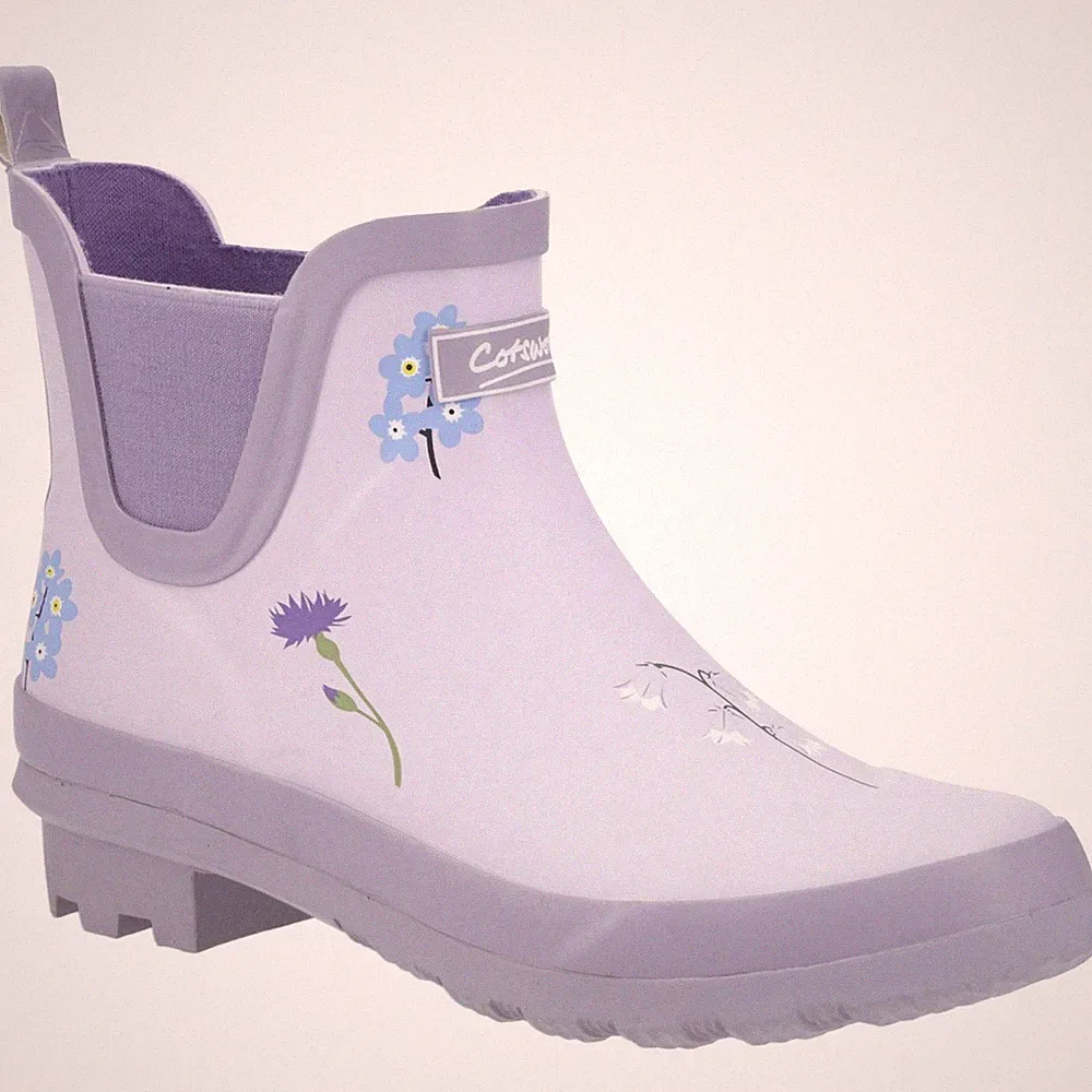 Cotswold Wildflower Ankle Damen Gummistiefel In Flieder