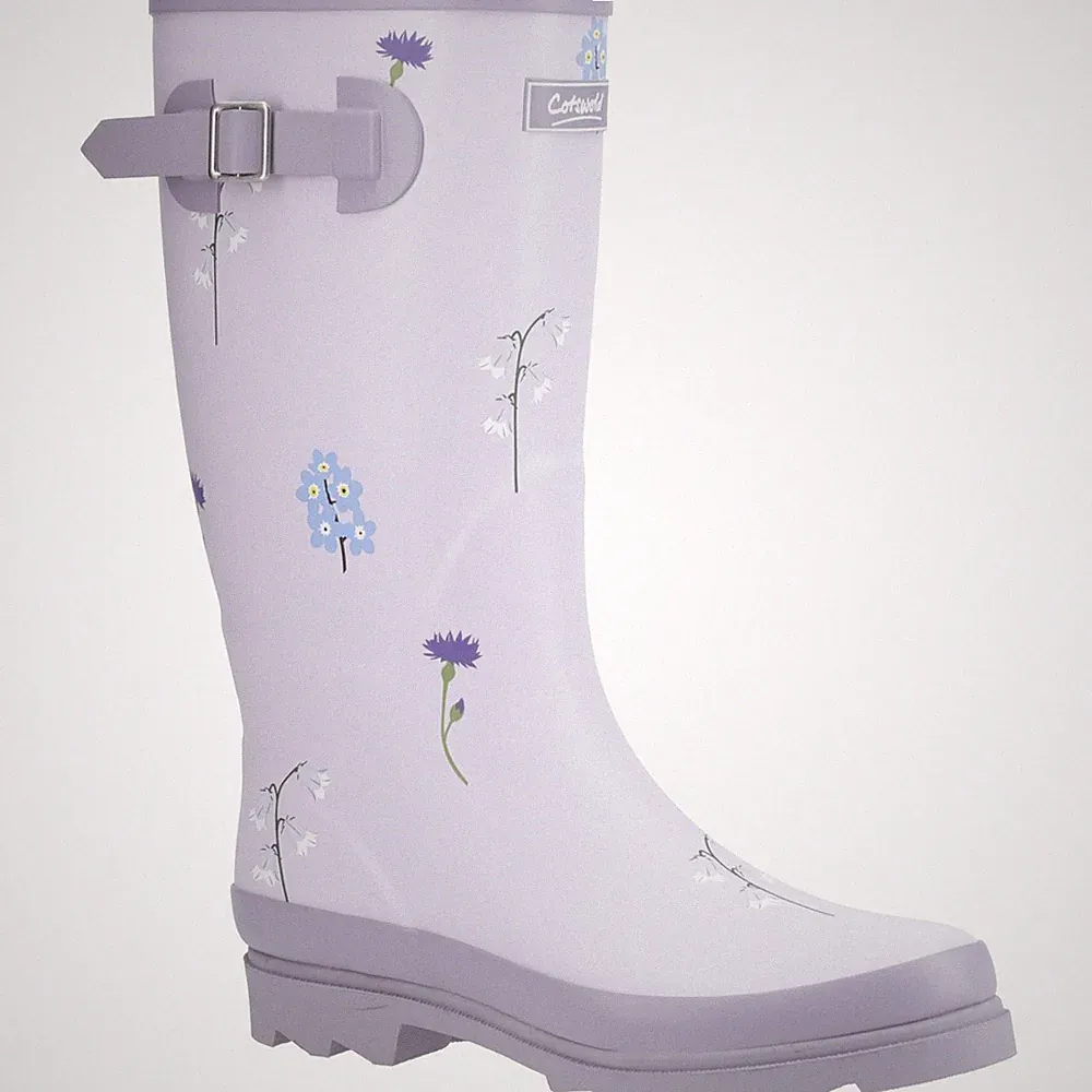 Cotswold Wildflower Tall Damen Gummistiefel In Flieder