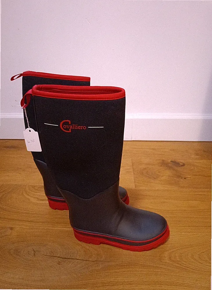 Covalliero Gummistiefel Schwarz Gr. 35 Neu