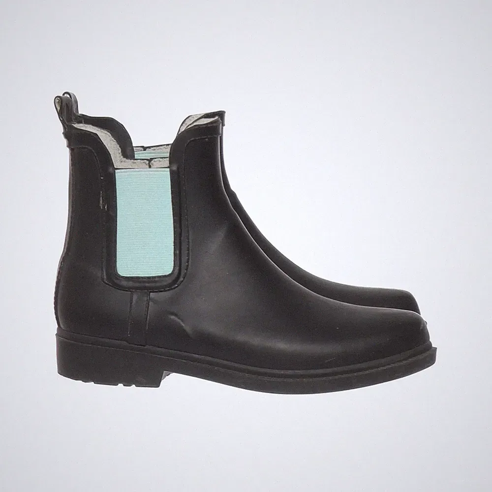 Crane, Kurze Gummistiefel, Größe: 34, Schwarz/Türkis, Damen #jHh