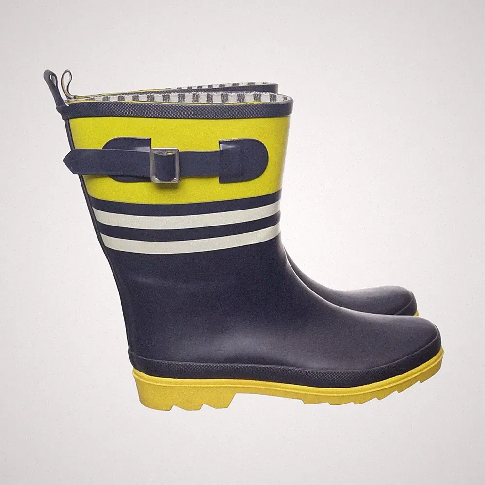 Crane, Kurze Gummistiefel, Größe: 37, Blau/Gelb/Weiß, Damen #fI0