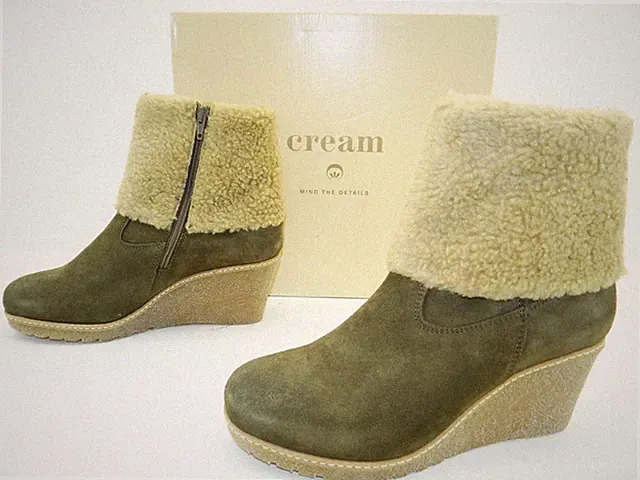 Cream Terese Wedge Boots Stiefel Keil Stiefeletten Winterboots Damen Leder Gr.40