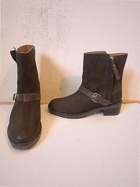 Crew Clothing Echtleder Stiefeletten Größe UK 5 EU 38