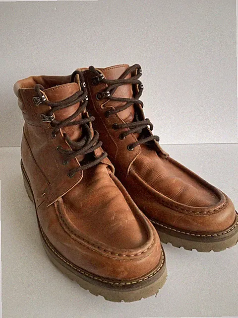 Crew Clothing Moc Toe Herren Braun Leder Stiefeletten UK 8