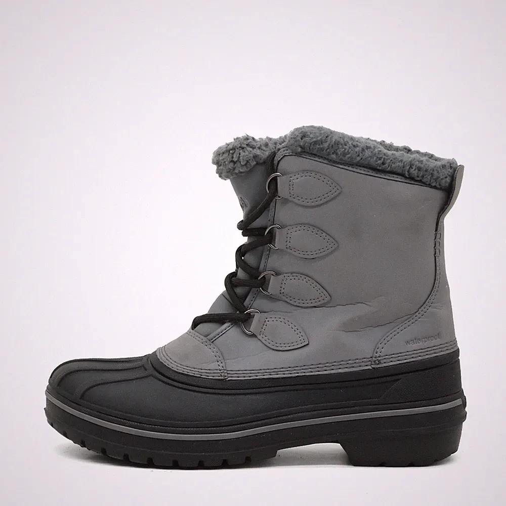 Crocs Damen 203430 Stiefel Grau Synthetik Winter Winterstiefel EU 38,5