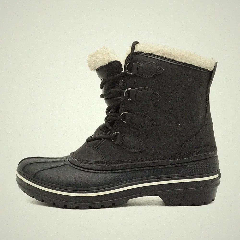 Crocs Damen AllCast II Stiefel Schwarz Knöchelhoch Schneestiefel EU 41.5