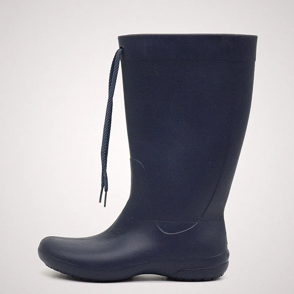 Crocs Damen Regenstiefel Stiefel dunkelblau Gummi hoch Wasserdicht EU 37-38