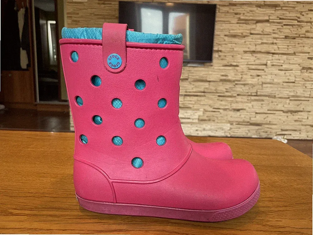 crocs gummistiefel damen pink