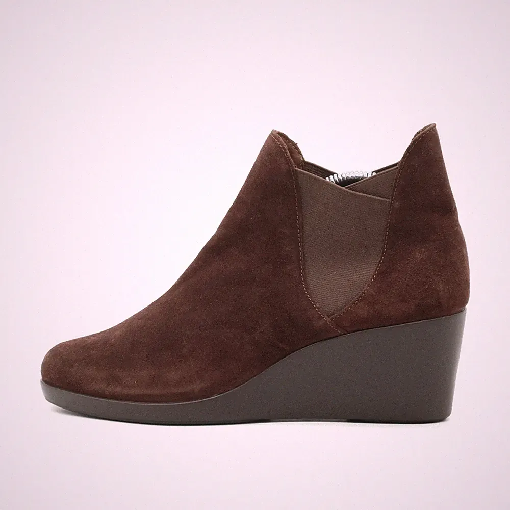 Crocs Damen Stiefeletten Braun Wildleder Knöchelhoch Chelsea Boots EU 38.5- 39.5