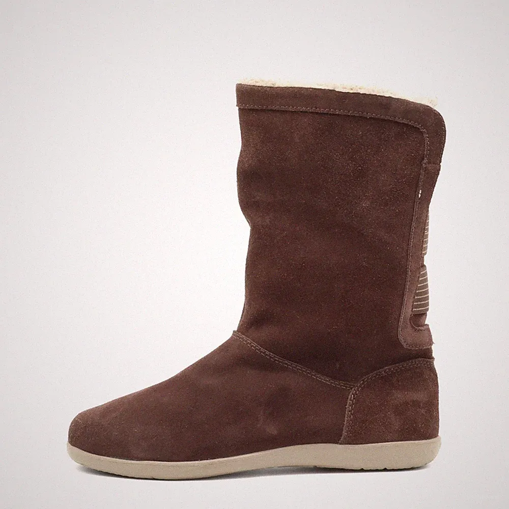 Crocs Damen Winter Stiefel Wildleder Schlupfstiefel Schlupfschuh EU 36-37