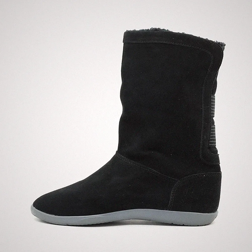Crocs Damen Winterstiefel Stiefel Schwarz Wildlederimitat Mittel Warm EU 37-38