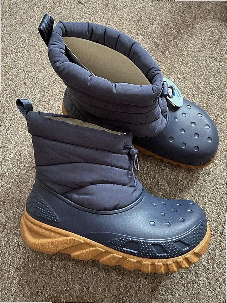 Crocs Duet Max II Insulated Boots Navy UK 5/6 NEU Regen Schnee Warm Garten UVP 79£