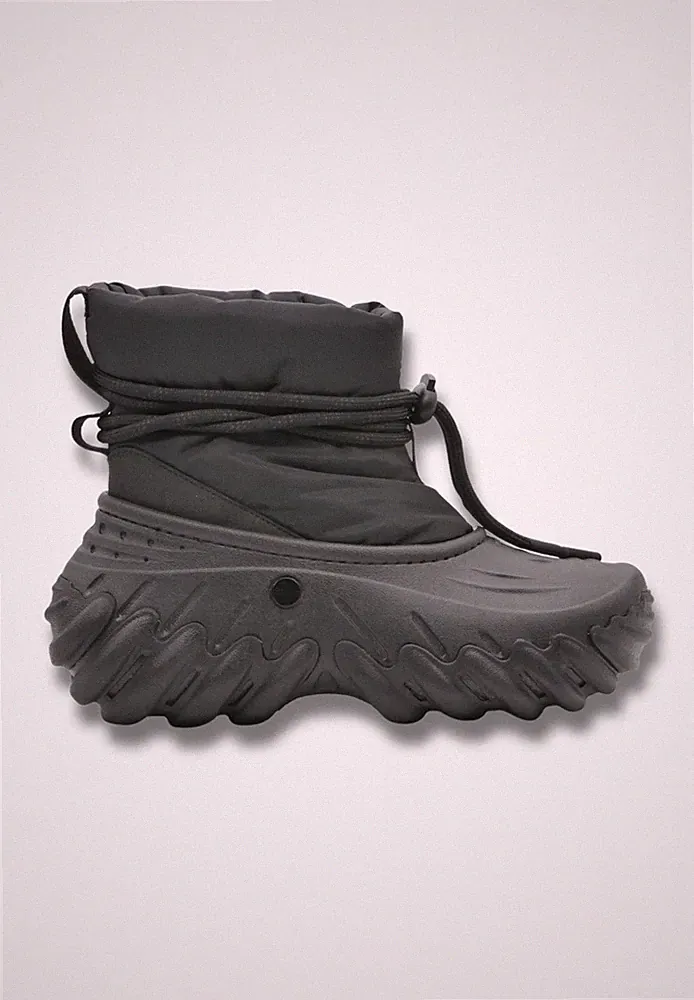Crocs Echo Unisex Damen- & Herrenschuh Freizeit Stiefel Boots Schwarz 208716-001