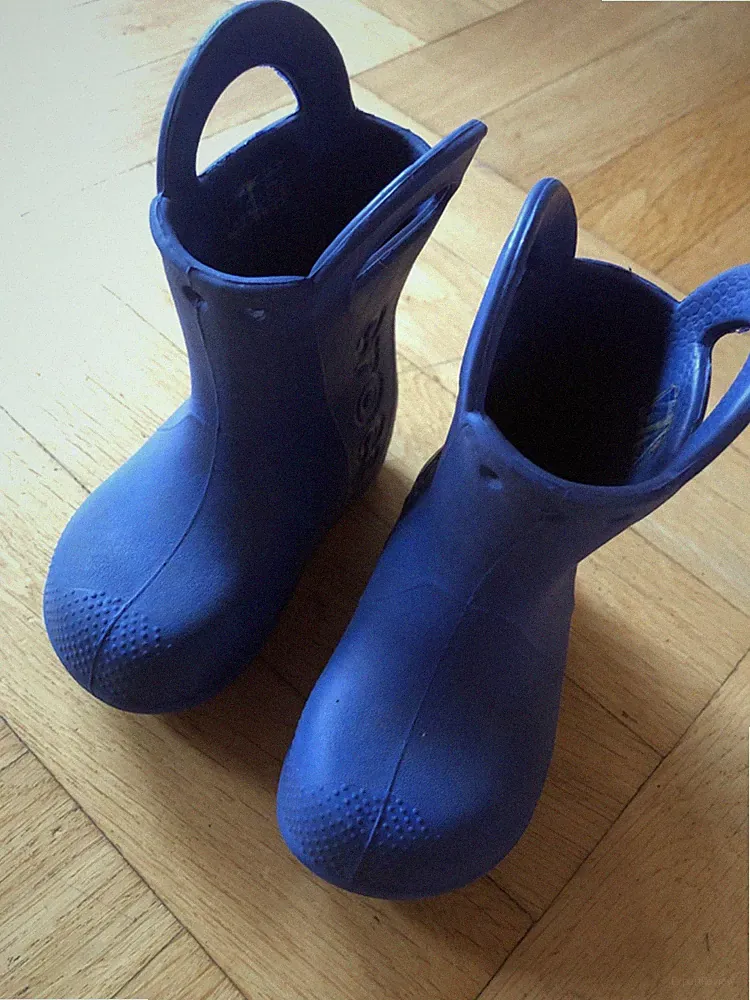 Crocs Gummistiefel blau, Größe 7 (=23/24)