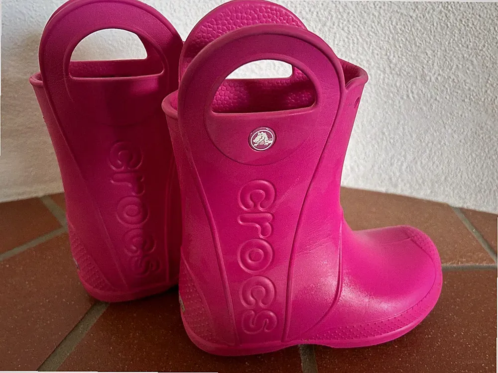 Crocs Gummistiefel C 12, Gr 29-30 „Toddler handle it rain“ Boots Top Zustand