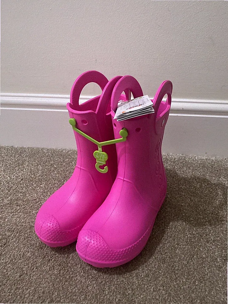 Crocs Handle It Rain Kinder Gummistiefel.UK 1. Neu Mit Etikett. 211052-6TW