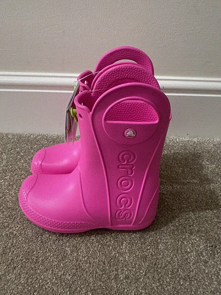 Crocs Handle It Rain Kinder Gummistiefel.UK 13Neu Mit Etikett. 211052-6TW