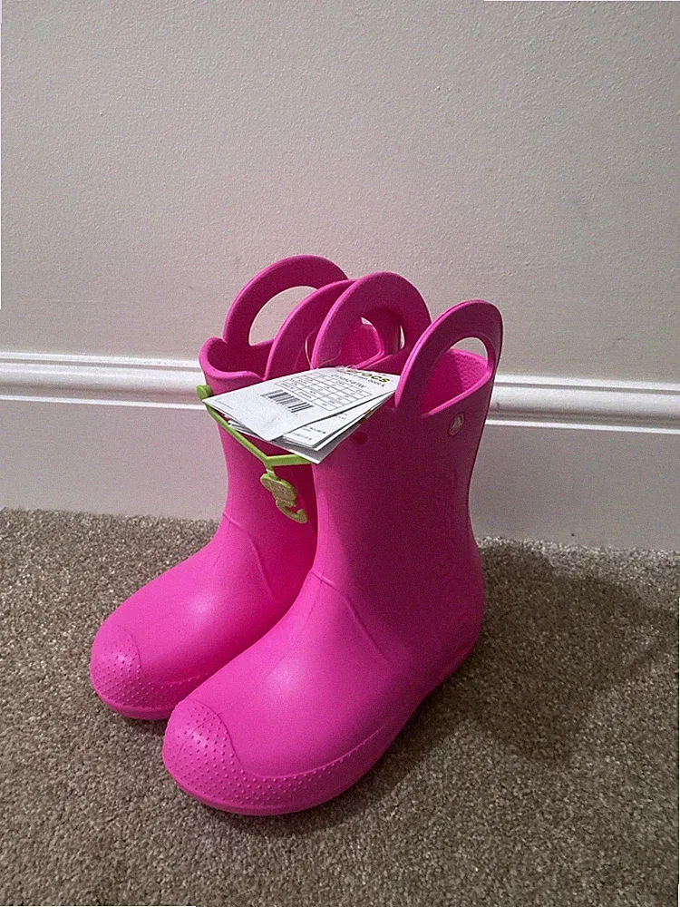 Crocs Handle It Rain Kinder Gummistiefel.UK 2. Neu Mit Etikett. 211052-6TW