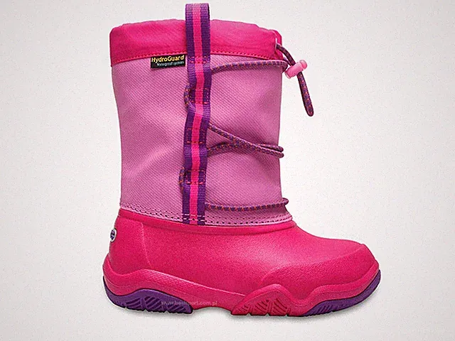 Crocs Kinder wasserdichte Anti-Rutsch-Schneestiefel rosa