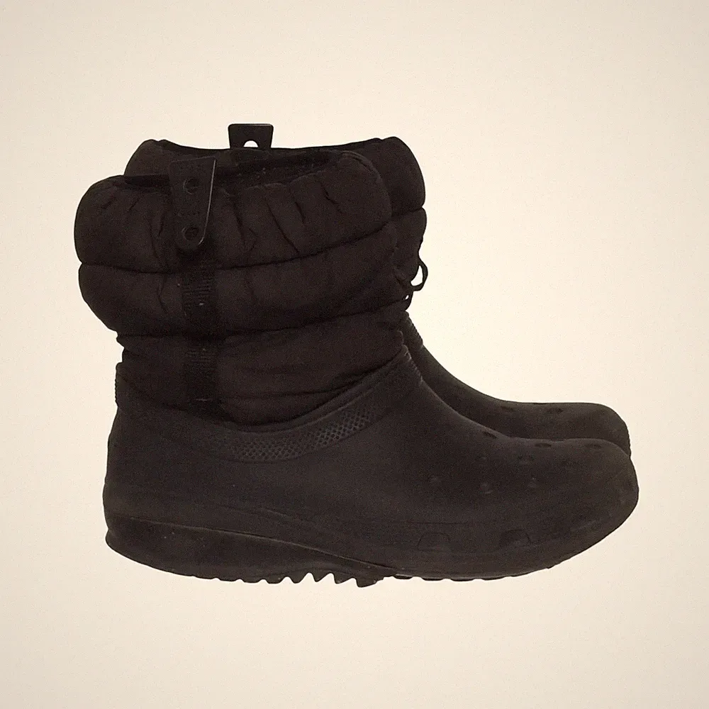 Crocs, Kurze Gummistiefel, Größe: 37/38, Schwarz, Damen #86Z
