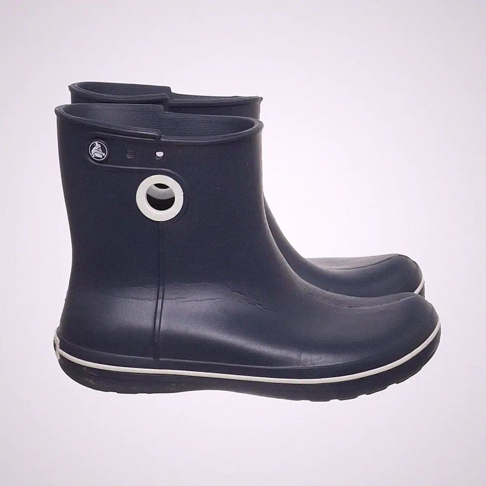 Crocs, Kurze Gummistiefel, Größe: 41 1/2, Blau, Polyurethan, Damen #S25